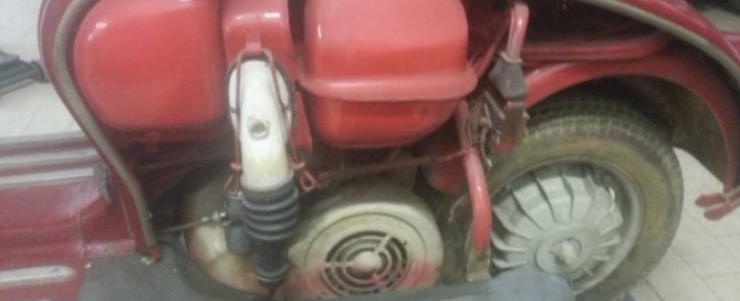 Smontaggio Lambretta LI 125 2a serie 1961