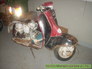 Lambretta LI 125 2a serie da restaurare